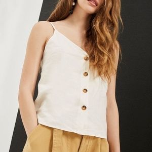 NWOT TopShop Linen Tank